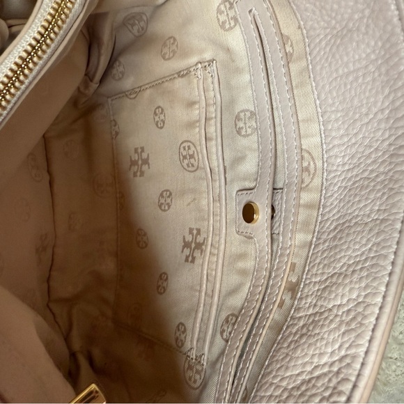 Tory Burch Pink Marion Flap Leather Shoulder Bag Blush - Picture 13 of 16